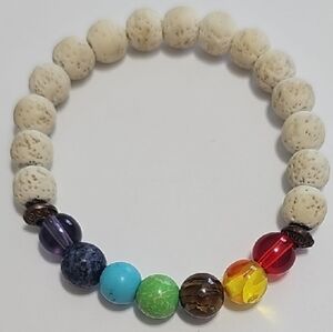 Chakra Lavastone Bracelet